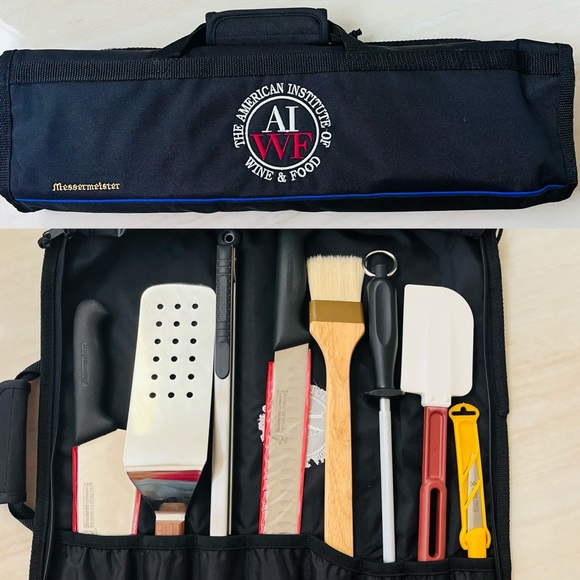 Other - American Institute of Wine&Food Custom Chef Knives BBQ Roll Bag by Messermeister